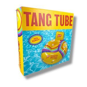 NEW FRENCH'S MUSTARD x SKITTLES Tang Tube Limited Edition Pool Float Promo Funny